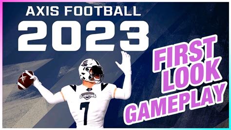 Axis Football 2023 - Ett gridiron-äventyr fyllt med taktisk djup och dynamisk spelmekanik!